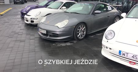 Spotkanie z Waltherem Rohrlem podczas otwarcia drugiego salonu Porsche w Warszawie
