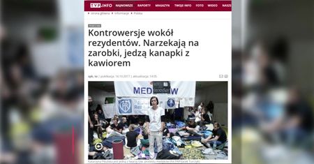 Lisicki o nagonce TVP Info na rezydentów: bezsensowne zagranie; Żakowski: manipulacja