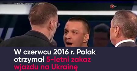 Polak pobity w rosyjskiej telewizji za "czerwonych faszystów"