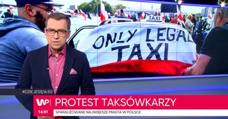 Protesty taksówkarzy w największych polskich miastach