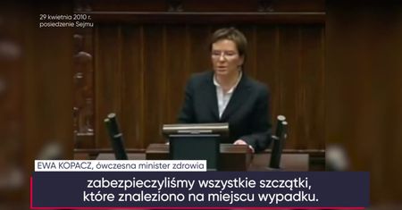 Ewa Kopacz o identyfikacji zwłok ofiar katastrofy smoleńskiej