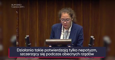 Sejm Dzieci. Ostre słowa o rządach PiS w wystąpieniu nastolatki