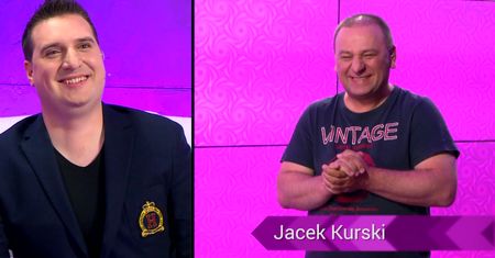 Halama parodiuje Jacka Kurskiego w Opolu