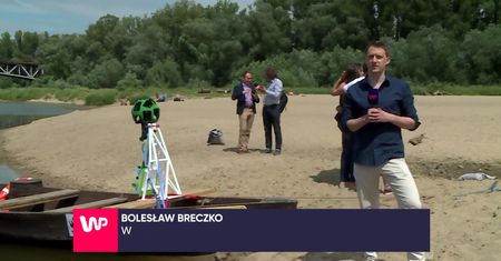 Google Street View fotografuje Wisłę