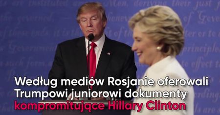Kontakty syna Trumpa z Rosją. Tak się tłumaczy Donald Trump jr.