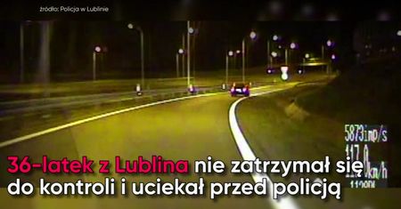 Pościg w Lublinie. Kierowca o mało nie rozjechał policjantów