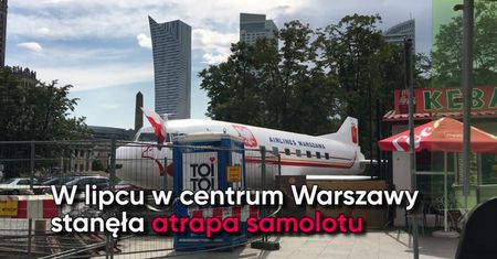 Samolot w centrum Warszawy. Właściciel działki: "Chcę im zohydzić ten plac"