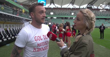Mateusz Gessler o meczu TVN: "Treningi tak pół na pół. To zabawa"