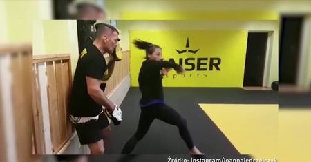 #dziejesiewsporcie: Łokcie z piekła rodem. Tak trenuje Joanna Jędrzejczyk