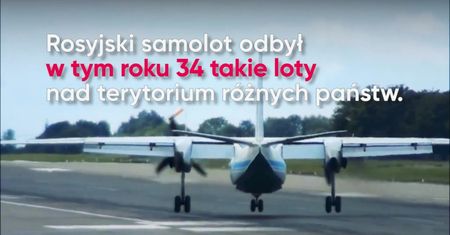 Rosyjski samolot szpiegowski nad Polską