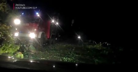 Tak wyglądała droga w okolicach wsi Rytel