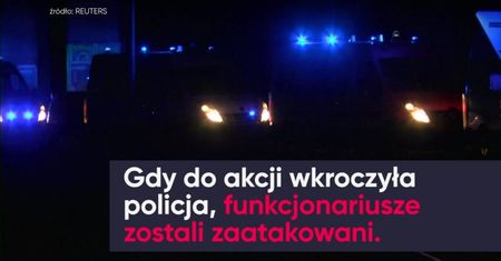 Ogień w obozie emigrantów we Francji
