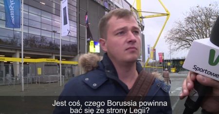 Borussia - Legia: Dziennikarz "Bild": Niebezpieczny mecz