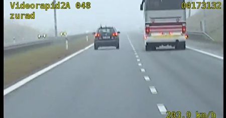 Jechał ponad 200 km na godzinę