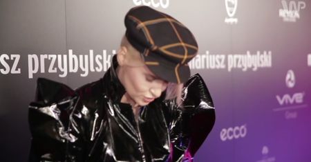Joanna Horodyńska na pokazie Mariusza Przybylskiego