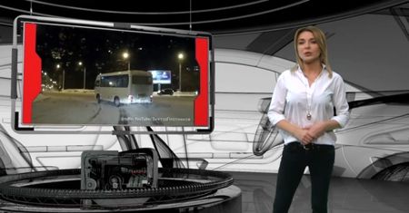 #dziejesiewmoto: driftowanie autobusem po rondzie