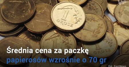 Akcyza nie wzrosła, ale papierosy zdrożeją o ok. 70 gr