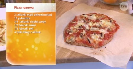 Razowa pizza i szybka zapiekanka Moniki Mrozowskiej