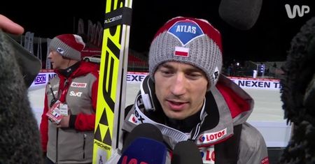 Kamil Stoch: bardzo żałuję, że to już połowa sezonu
