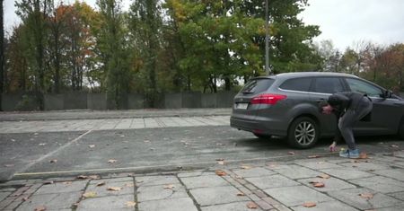 #nakółkach Noga z gazu. Zahamował, jadąc 80 km/h. Nie tak miało być
