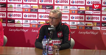 Nawałka nie wiedział, co powiedzieć. "To pytanie należy traktować jako żart"