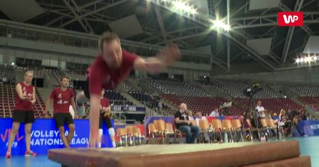 Pierwszy taki trening w historii polskiej siatkówki. Dziennikarz WP zakończył go z kontuzją