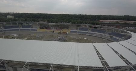 Stadion Orła Łódź robi wrażenie! Zobacz na jakim etapie jest budowa