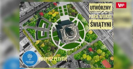Chcą parku wokół Świątyni Opatrzności Bożej. "To jest w interesie Kościoła"