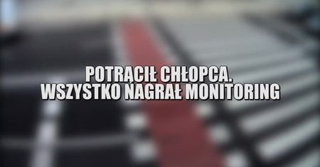 Nie zwolnił przed przejściem, potrącił dziecko. Zdarzenie nagrał monitoring