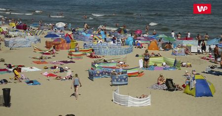 Parawany opanowały polskie plaże. "Wbijają klapkiem, piwem, czymkolwiek"