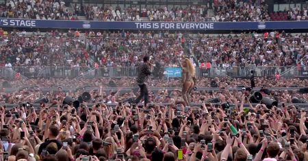 Beyonce i Jay-Z na koncercie w Londynie