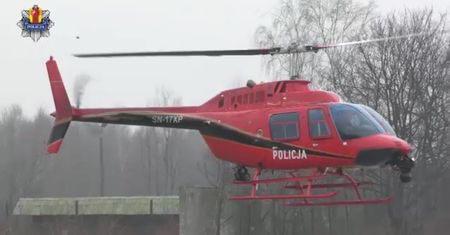 "Podniebny patrol" policji w akcji