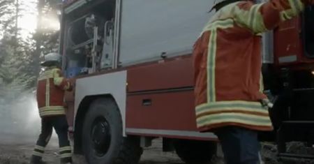 Pożarniczy Unimog U 5023 straży pożarnej w Kirchzarten
