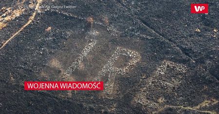 Pożar odsłonił znak z czasów II wojny światowej