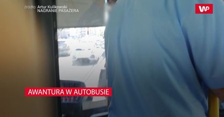 Kłótnia kierowcy z pasażerem w autobusie warszawskiej komunikacji miejskiej