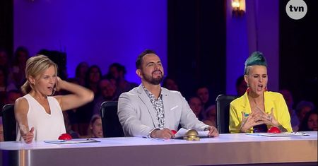 Rozemocjonowana Chylińska stroi miny w "Mam Talent"