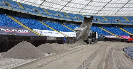 Na Stadionie Śląskim powstaje tor żużlowy