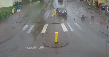 Potrącenie na przejściu dla pieszych w Łukowie