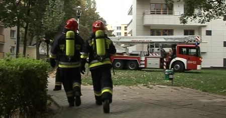 Bez komentarza: Pożar w bloku przy ulicy Żelaznej