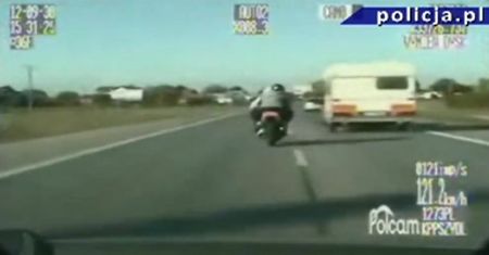 Mazowsze: Pościg za motocyklistą