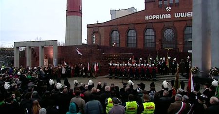 Rocznica pacyfikacji 'Wujka' w Katowicach