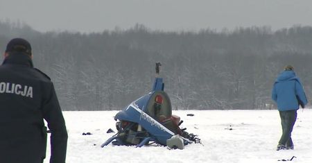 Helikopter rozpadł się na kawałki