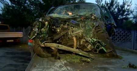 Pijany kierowca staranował auto