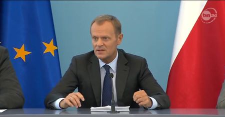 Tusk o incydencie w Łucku