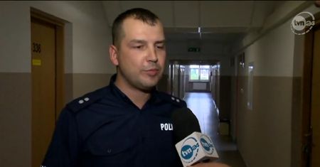 Litewski kierowca TIR-a w akcji