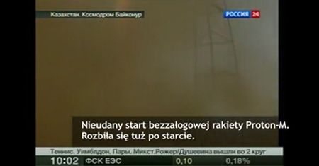 Rosyjska rakieta rozbiła się tuż po starcie