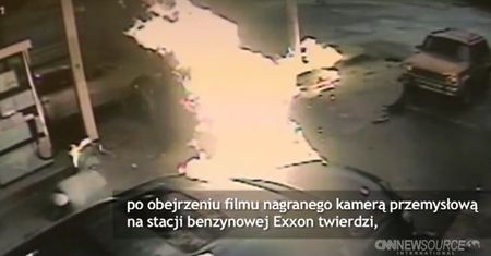 Groźny wypadek na stacji benzynowej
