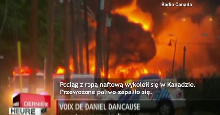 Eksplozja cystern kolejowych