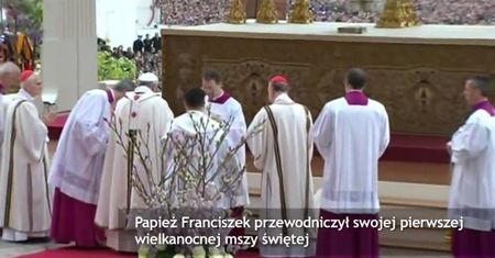 Papież przewodniczył mszy wielkanocnej