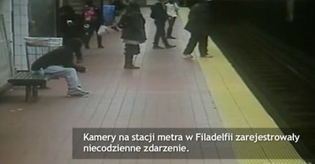 USA: Dramatyczne nagranie z metra